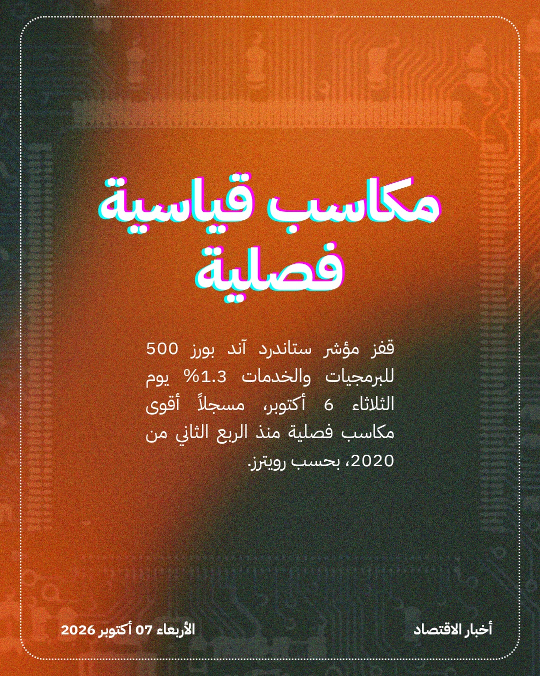 أسهم البرمجيات الأميركية تسجل ذروة 2026 — الشريحة 2